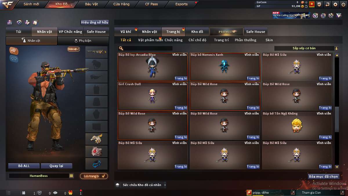 shop acc cf uy tin gia re